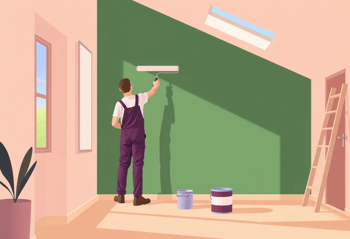 Peintre Maromme 76150 en intervention sur un chantier